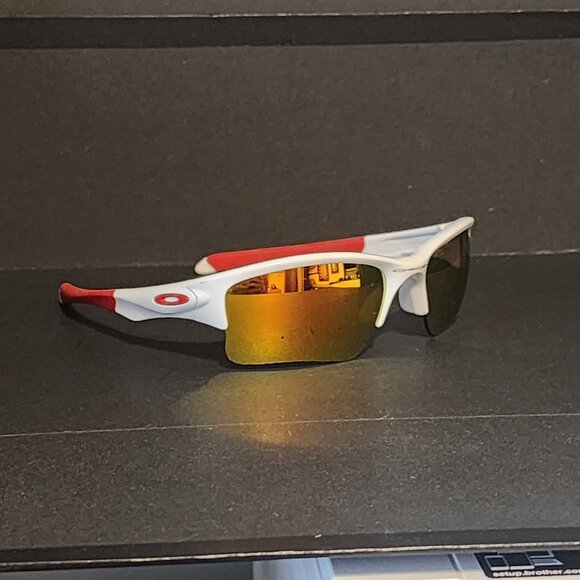 Oakley Quarter Jacket white and red frames 9200 - Picture 1 of 10